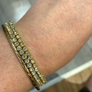 Three bangle bracelets